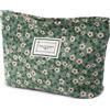 Aucuu Beauty Case da Viaggio,Borsa da Toilette da Viaggio, Borsa da Viaggio per Cosmetici, Pochette Donna Trucchi, Borsa Trucco Floreale, Borsa Cosmetica in Velluto a Coste, per Donne Ragazze
