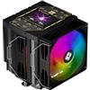 Thermalright-TR Thermalright TR Peerless Assassin 120 Vision ARGB Black CPU, raffreddamento Twin Tower - 1850 giri/min, risoluzione 320 x 240 schermo IPS da 2,8 pollici, raffreddamento CPU per LGA1851/1700, AM4/AM5