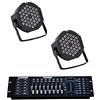 SLS SHOP 2 X FARO RGB 36 LED STROBO DMX + CONTROLLER DMX 512