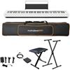 MusicalStore2005 Set Scolastico per Casio CDP-S110 Bianco Piano Digitale 88 Tasti Pesati - Con Borsa Imbottita a Tracolla MusicalStore2005, Stand a X, Panchetta Regolabile, Alimentatore e Pedale