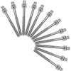 Toyvian Viti per Tamburo Stabilità Affidabile e Protezione M5x60mm in Metallo Argento Set 20 Pezzi per Sostituzione Hardware Batteria per Grancassa e Tamburi in Sessioni Studio