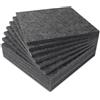 BXI Pannelli fonoassorbenti ispessiti, 12 pezzi, 30 x 30 x 1,2 cm, pannelli acustici densi, eliminazione del rumore, piastre Tackable Studio per parete e soffitto, trattamento acustico (grigio scuro)