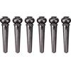 MUNEFE Pins per ponti per chitarra Munefe, spille per chitarra acustica, corde di chitarra acustica pioli per chiodo per chitarre folk parti di sostituzione (6 pezzi) (Nero)