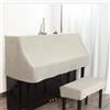 Haklein Copertura antipolvere in velluto per pianoforte verticale, morbida e resistente, con copertura per sgabello, decorazione moderna, per casa e scuola (copertura per pianoforte, sgabello singolo B,