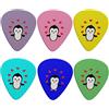 Jeiento Set di 6 plettri per chitarra triangolari, confezione da 6, simpatici pinguini da donna, accessori per chitarristi, tinta unita, 0,96 mm