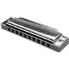 Suzuki 1072-F Folkmaster - Armonica a bocca in F, argento, 5,1 x 30,5 x 30,5 cm