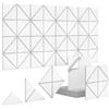 Kepuarm 12 Pannelli Acustici Autoadesivi, Assorbitori Acustici, Isolamento Acustico Da Parete per Porte, Soffitti, Pannelli Acustici per La Decorazione di Gioco, Uffici, Studi, Pannelli (Bianco)