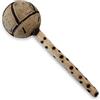 Thorness Shaker zucca sciamanica | Sonaglio | Strumento a percussione | Shaker a percussione | Martello di sabbia | Manico in legno | Viaggio sciamanico | Creazione musicale | 25 cm di lunghezza |