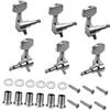 Mikinona Tuning Pegs per Chitarra in Lega di Alluminio Argento, Pratici | Strumento per Allineamento Corde, per Chitarra Folk ed Elettrica, una Serie, Pensato per Donna
