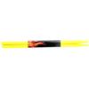 Alomejor Drum Stick Bacchette Musicali Antiscivolo per Batterista Professiionale, Esercizi su Drum Pad, Design Ergonomico, Resistente e Comodo per Batterie (Giallo)