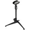 Whychstore Supporto per microfono da tavolo leggero, supporto per microfono professionale da tavolo, supporto per microfono portatile regolabile in altezza