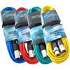 keepdrum 4 x Set cavo per microfono 6 m XLR 4 colori rosso blu verde giallo KEEPDRUM