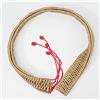 BaiTTang Handpan Rope Braid Rattan Rope Surround Decoration, applicare su tamburo in acciaio da 21 pollici -25 pollici Handpan, fatto a mano puro, tampone di protezione, eliminare il rumore (Color : Red)