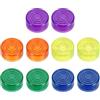 QUARKZMAN Copri Interruttori Pedale Chitarra Metallo 3/8 Multi-Colore 10pz | per Pedale Chitarra Tappi Pulsanti Pedale, per Effetti Chitarra Blu Scuro Viola Giallo Arancione Verde Scuro
