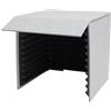 Ecoggeder Copertura insonorizzante per desktop, cabina vocale, portatile, schermatura fonoassorbente, microfono in schiuma isolante, 60 x 60 x 60 cm, per registrazioni vocali e streaming live