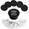 RTOM Moongel CLEAR, sordina per batteria, 6 pezzi, con cuscinetti e sordina Keepdrum