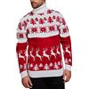 Generico Maglione Natalizio Uomo Maglione Natalizio Maglioni Natale Casual per Uscire Uomo Natale Casual Albero Natale Pullover Felpa Collo Alto Tema Festivo Elegante