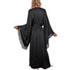 Generico Kimono lungo in seta, accappatoio largo in raso da donna, vestaglia da sposa alla moda