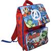CARTOON Zaino Estensibile Avengers, Marvel, con pattina magnetica intercambiabile, borsa, scuola, tempo libero, passeggio, 44 x 29 x 18 Cm, rosso - 1111P62902