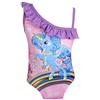 Lito Angels - Unicorno Costume da Bagno Intero per Bambine, Estate, Spiaggia, Piscina, Taglia 3-4 Anni, Viola, Stile F