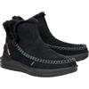HEYDUDE Hey Dude Sneakers Donna Nero Camden Suede W 42028-060 CAMOSCIO Idrorepellente Fodera Eco Pelliccia