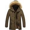 PRJN Giacca Invernale Militare Calda Cappotto Parka Media Lunga Antivento Giubbotto da Esterno Imbottito Uomo Cappotto Caldo Invernale Giacca con Cappuccio Media Lunga Antivento Parka Casual