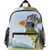 TropicalLife Zaino per bambini per ragazze e ragazzi con animali bovini e mucche per bambini con cinghia toracica e porta biberon, zaino per scuola materna, leggero