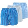 Nord Est 3 Pezzi Boxer, Uomo - MOD. Montecarlo 100% Cotone Popeline, Fantasie Miste Righe e Quadretti, S M L XL XXL XXXL (M)