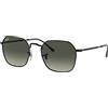 Ray-Ban 0RB3694 Occhiali, Black/Grey Shaded, 55 Unisex-Adulto