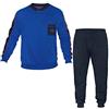 Planetex Pigiama Uomo Navigare Tg Forti Cotone Felpato 2 Colori Art.140948B (Bluette - 3XL / 56)