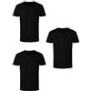 Enrico Coveri 3 t-Shirt Uomo Mezza Manica Girocollo Caldo Cotone Interlock Art. ET1200 (6/XL, Nero)