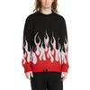 Vision of Super Double Flames Maglione Uomo Black XL