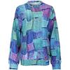 Generic Sweatshirt Collo Pullover Stampato Loose Long Cuciture a Maniche Rotondo da Donna Bluse Maschera Sexy