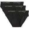 Cotonella C 8300 0000 G-Bus K3 Slip, Nero, XX-Large (Taglia Produttore:VII) (Pacco da 3) Uomo
