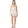 Noidinotte; more than pyjamas Noidinotte - Pigiama Donna in Cotone con Top a Bretelle e Scollo a V e Pantalone Corto con Stampa Ciliegie Articolo Summer And Fruits - XL Panna