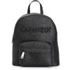 CAFèNOIR - Zaino Glitterato Con Logo Ricamato, Da Donna, Colore Nero, Taglia Unica