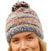 Pachamama Berretto da donna in morbida lana mohair bobble cappello Sherpa foderato a mano a righe multicolore taglia unica fatto a mano extra caldo commercio equo solidale, multicolore, Taglia unica