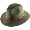Classic Italy - Cappello Fedora Feltro Ripiegabile Idrorepellente Classic Traveller - Size 57 cm - Anthracite