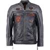 Top Gun Giacca in pelle da uomo Tgj1005, Black/Anthra, M