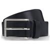 BOSS Pelle cintura Erman-L Sz35 Leather Belt W95 Navy blu scuro