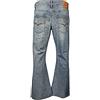 LCJD LCJ Denim Flare Stretch Indie Retro Jeans anni '70 LC16 Bell Bottoms Lavaggio medio. 38 W/32 L