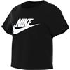 Nike DA6925-012 G NSW Tee Crop Futura T-Shirt Bambina/Ragazza Black Taglia L