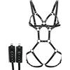 Generico Sexydonna Hot Trasparente Sexy Dress Donna Hot E Cintura in Pelle da Donna con Cintura Europea per Adulti American Loop Lingerie Sensuale Reggiseno Sexy Lingerie (Black, One Size)