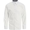 JACK & JONES Print Detail Shirt Jjmatheo-Maglietta con Stampa dettagliata, Taglia L/S, Bianco, XS Uomo