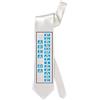BrolloGroup Cravatta in Raso Bianca Personalizzabile con Foto O Frasi | Cravatte Personalizzate per Feste PS 05197