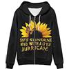 WELLFLYHOM Felpa con cappuccio da donna vintage oversize con girasole e cerniera, abbigliamento streetwear Y2K, giacche per outfit autunnali, camicia a maniche lunghe per ragazze adolescenti, sport
