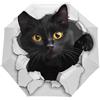 Mexpekil Ombrello compatto pieghevole automatico con gatto nero 3D Sole Pioggia Ombrello Antivento per Donne Bambini