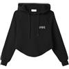 GAÀLLE Gaelle Felpa Gaabw01207 Hoodie Cropped Donna Cotone Nero M