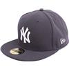 New Era York Yankees 59fifty cap MLB Basic Graphite/White - 7 1/4-58cm