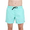 4GIVENESS Shorts Mare da Uomo Verde Acqua con Patch Logo XL